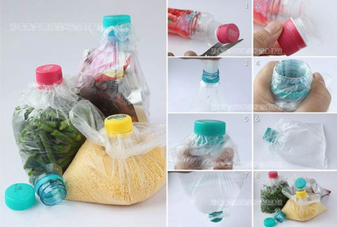 plastic bottles with tops