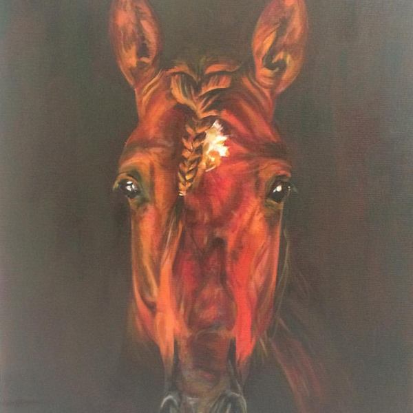 Chestnut Andalusian Painting