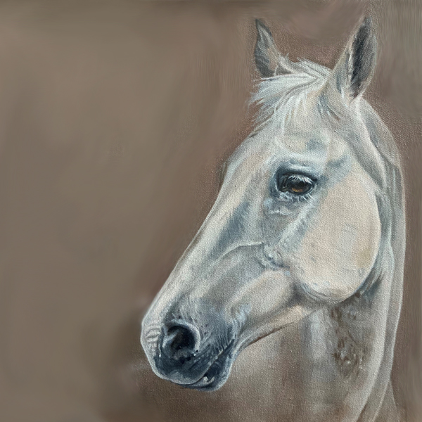 Grey Horse Painting