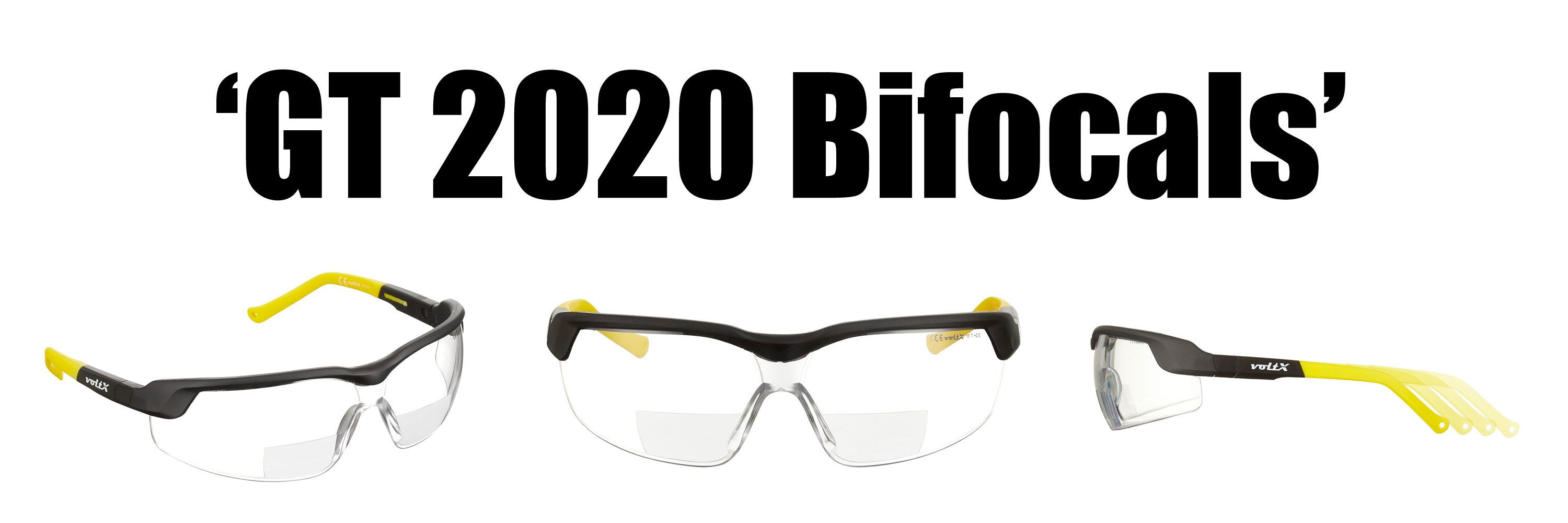 Réglables UV400 voltX GT Adjustable 2020 Model Bifocal Safety Glasses Transparentes dioptrie +3.0 Lunettes de sécurité de Lecture BIFOCALES, Certifiées CE EN166FT Revêtement anticondensation 