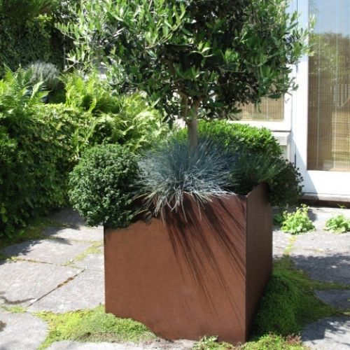 corten planters