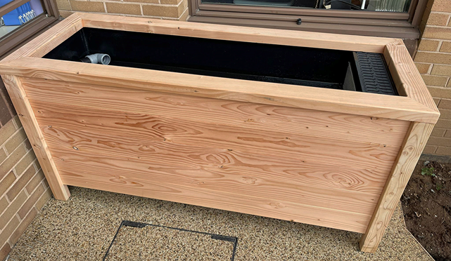 Rainwater SuDS planters