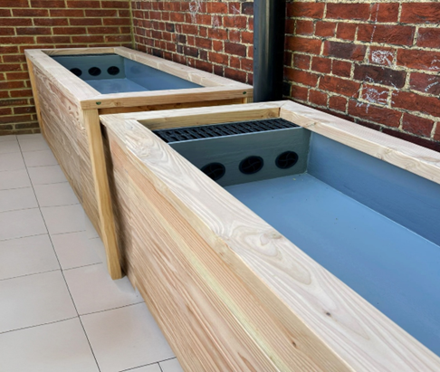 Rainwater SuDS planters