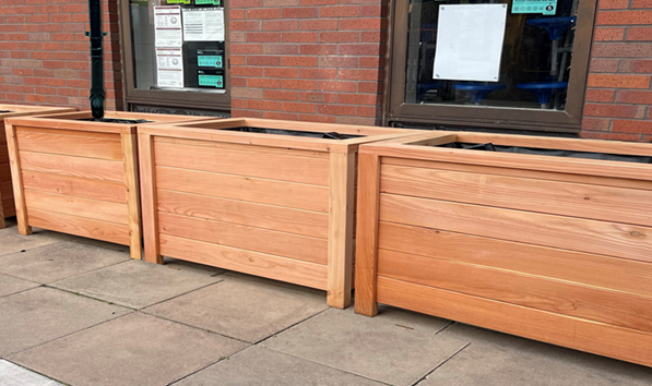 Rainwater SuDS planters