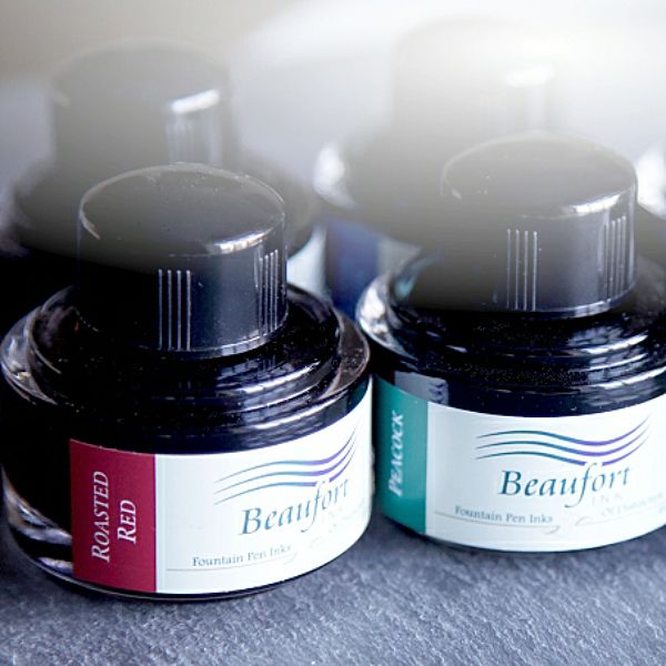 Our fountain pen ink is available in a choice of sumptuous colours