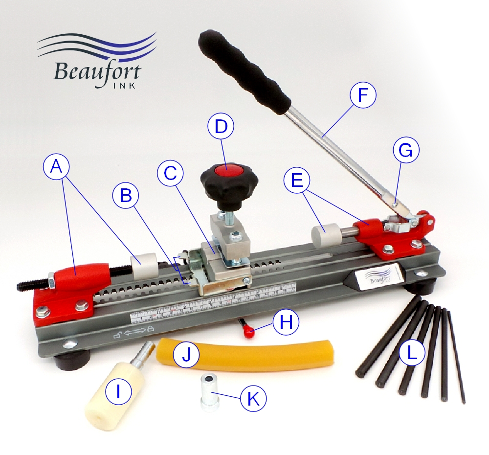 Beaufort pen assembly / disassembly press - identifying the parts