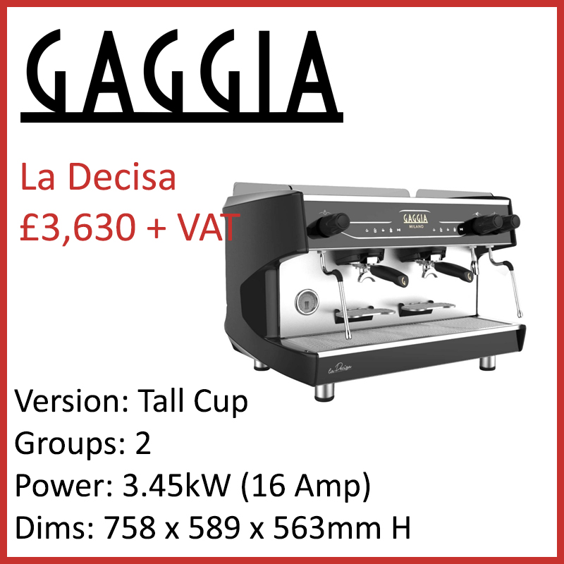 Gaggia La Decisa Coffee Machine