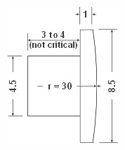 Mistral fountain pen and rollerball accent cabochon diagram