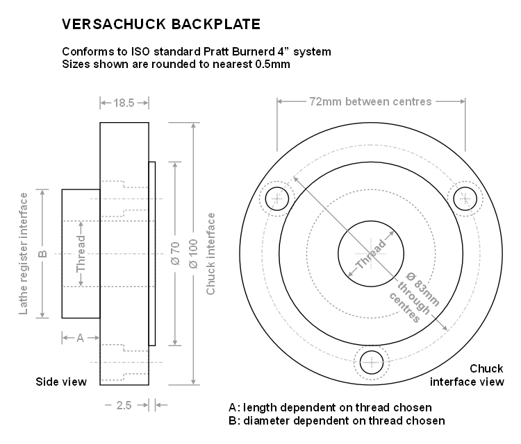 lathe chuck drawing